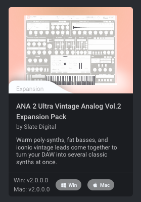 SD-Vintage Analog Vol.2 Expansion Pack